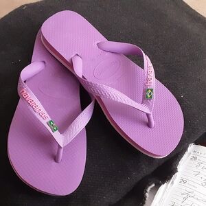 Brand New Havaianas Women's Flip Flops in Lavender Purple